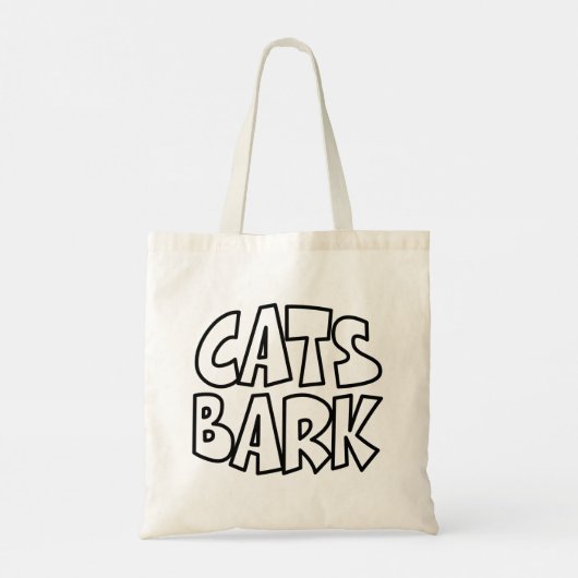 Katten blaffen tote bag (Achterkant)