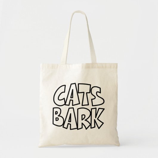 Katten blaffen tote bag (Voorkant)