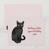 Katten bloem achtergrond briefkaart (Voorkant / Achterkant)