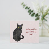 Katten bloem achtergrond briefkaart (Staand voorkant)