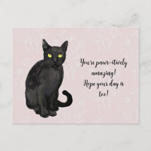 Katten bloem achtergrond briefkaart