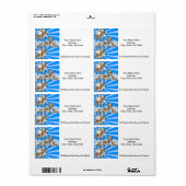 Katten Blue Spay en Neuter Labels (Full Sheet)