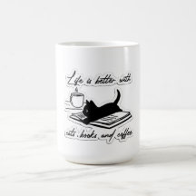 Katten, boeken en koffie