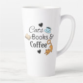 Katten, Boeken en Koffie Leuke Koffie Mok (Rechts)
