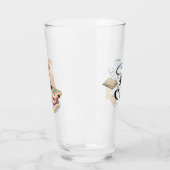 Katten, boeken en koffie Schattig Glas (Links)