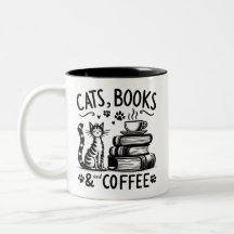 Katten, boeken en koffie