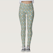 Katten Boeken En Koffietijd Leggings (Voorkant)