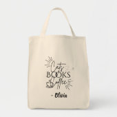 Katten Boeken Koffie Cafeïne & hoofdstukken Carrya Tote Bag (Voorkant)