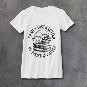 Katten, Boeken & Koffie Dames T-shirt