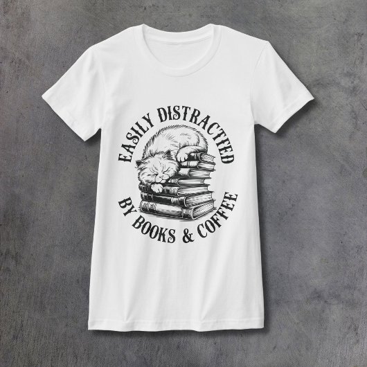 Katten, Boeken & Koffie Dames T-shirt