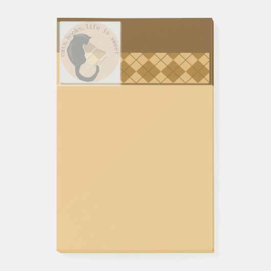 Katten Books Life is Sweet Large Post-it® Note (Voorkant)