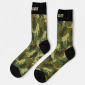 Katten bos camouflagepatroon sokken (Links)