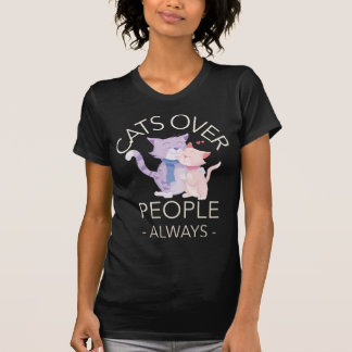 Katten Boven Mensen Altijd - Kat Liefhebber Introv T-shirt