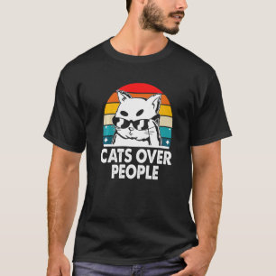 Katten Boven Mensen Introvert Kat Antisociaal Kitt T-shirt