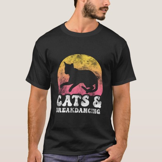 Katten Breakdancing Hobby T-shirt (Voorkant)