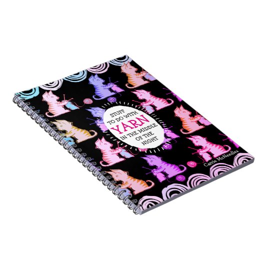 Katten breinnaalden breitter-kraften idee notebook notitieboek (Rechterzijde)