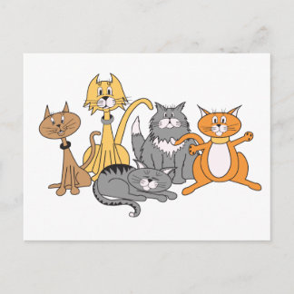 Katten! Briefkaart