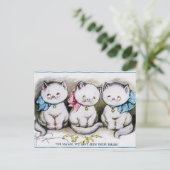 katten briefkaart (Staand voorkant)