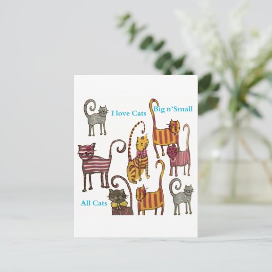 Katten Briefkaart (Staand voorkant)
