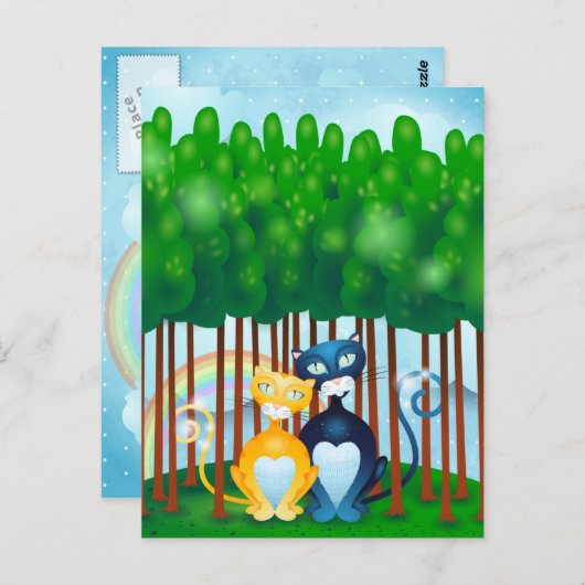 Katten Briefkaart (Voorkant / Achterkant)