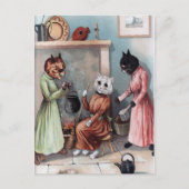  katten briefkaart (Voorkant)