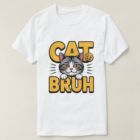 Katten-Bruh-Meme-T-shirt T-shirt (Design voorkant)