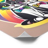 Katten BRUID EN BRUIDEGOM Poster (Hoek)