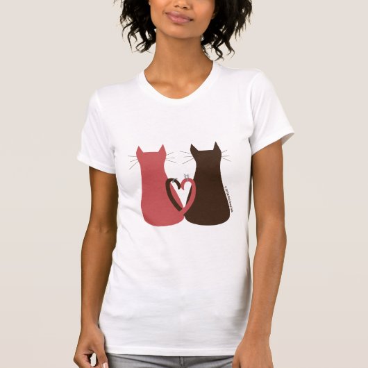 Katten bruiloft Shirt (Voorkant)