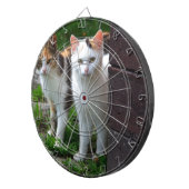 Katten buiten aan het spelen dartbord (Voorkant Rechts)