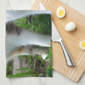 Katten buiten aan het spelen theedoek (Quarter Fold)