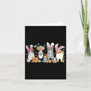 Katten Bunny Ears Paasdag Kaart