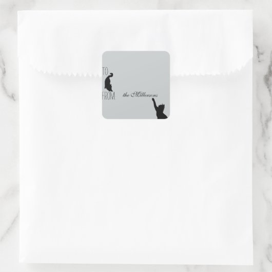 Katten cadeau Label (Tas)