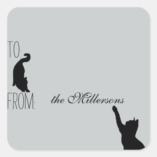 Katten cadeau Label (Voorkant)