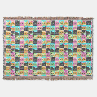 Katten Cadeau | Mooie Kawaii Katten Patroon Deken