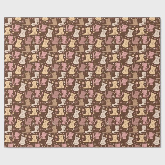 Katten Cadeaupapier (Vlak)