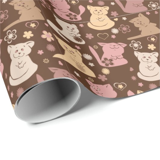 Katten Cadeaupapier (Rol Hoek)
