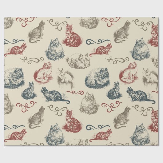 katten cadeaupapier (Vlak)