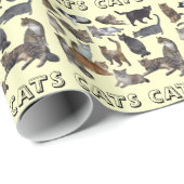 Katten Cadeaupapier (Rol Hoek)