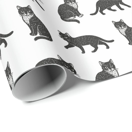 Katten Cadeaupapier (Rol Hoek)