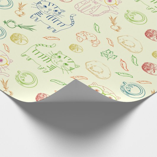 Katten Cadeaupapier (Hoek)