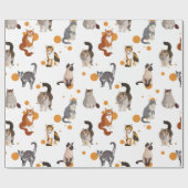 Katten Cadeaupapier (Vlak)