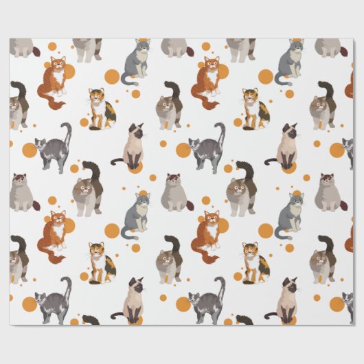 Katten Cadeaupapier (Vlak)