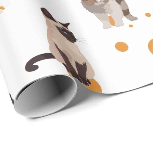 Katten Cadeaupapier (Rol Hoek)