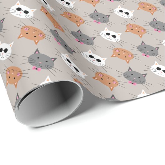 Katten Cadeaupapier (Rol Hoek)
