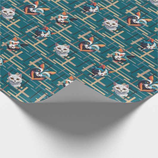 katten cadeaupapier (Hoek)