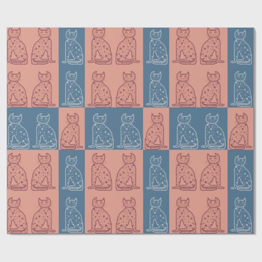 Katten Cadeaupapier (Vlak)