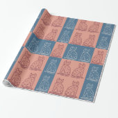 Katten Cadeaupapier (Uitgerold)