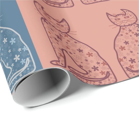 Katten Cadeaupapier (Rol Hoek)