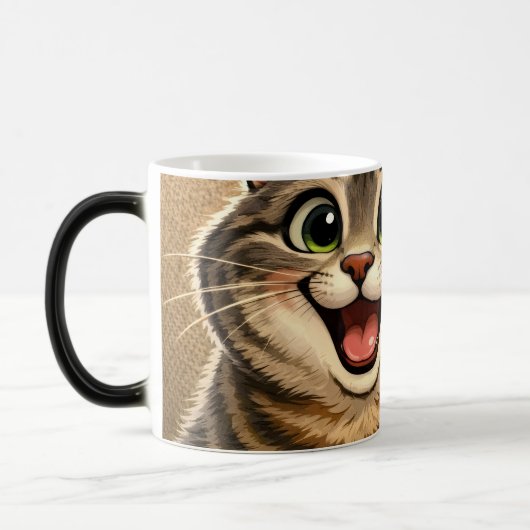 Katten Caricatuur Magische Mok (Links)