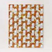 Katten Cartoon Doodle Lijntekening Legpuzzel (Verticaal)